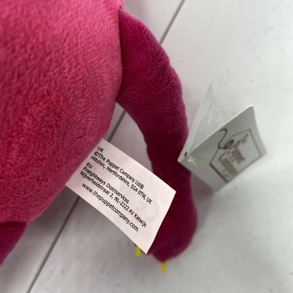 The Puppet Company Pink Baby Monster Hand Puppet Squeaky Moving Mouth Soft Toy - Picture 10 of 10